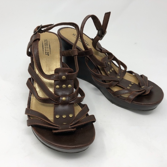 Seychelles Brown Sandals 8 - Picture 1 of 8